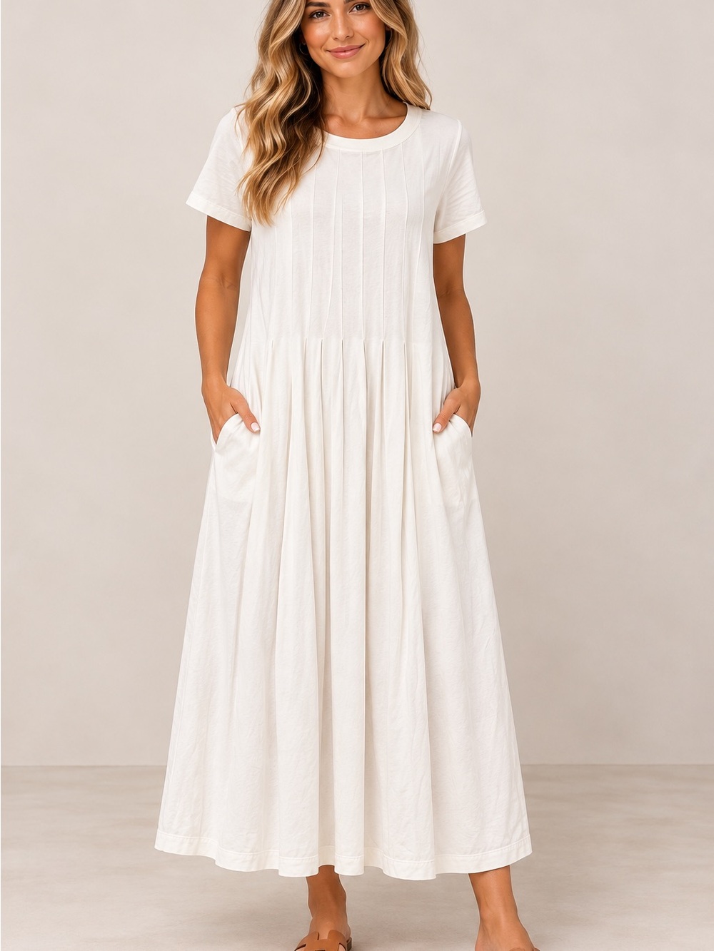 Free People Beach Ivory Maxi Dress
